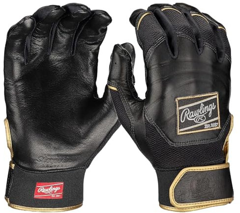 Rawlings Pro Preferred Baseball-Schlaghandschuhe, Schwarz, Größe XL