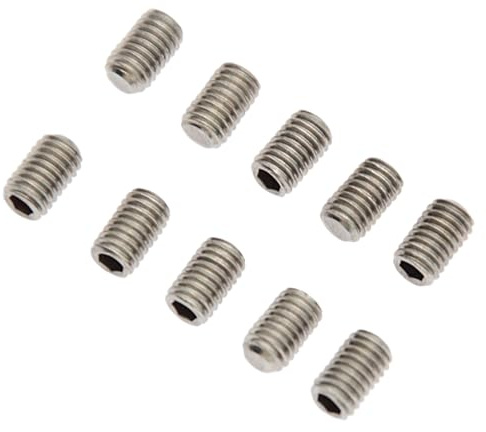 10 Pcs Surfboard Grub Screws 5mm Fin Plug Screws Stainless Steel Surfboard Fin Screws For Surfs Board/SUPs Board/Long Board Stainless Steel Grub Screws Lightweight Portable Replacement Screws Plug