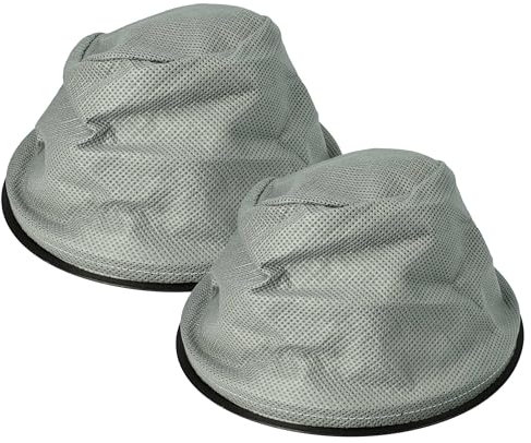 vhbw 2x filtro a sacco sostituisce 5900779934764 per aspiratore per camino, aspiracenere - Filtro di ricambio, lavabile grigio/nero