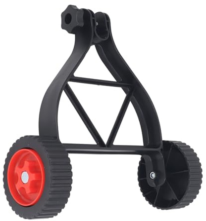 Jiawu Roues de Support Réglables, Roue Auxiliaire de Tondeuse à Gazon de 23 Mm à 28 Mm, Fixation D'outil de Coupe-Bordure pour Coupe-Herbe, Coupe-Herbe, Coupe-Bordures, Débroussailleuse