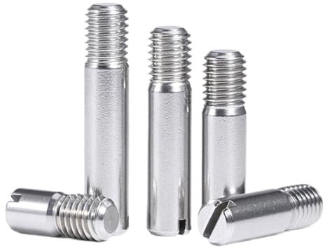 5 pz M3 M4 M5 M6 M8 Spina cilindrica con intaglio Spina di centraggio filettatura maschio Perno di posizionamento in acciaio inossidabile 304 Lunghezza 10-30mm ( Size : 5pcs M6 , Color : 30mm )