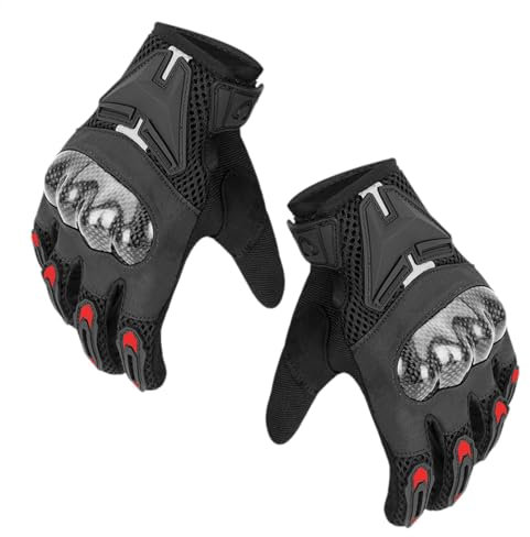 Guantes de motocicleta para hombre | Guantes de motocicleta para pantalla táctil | Guantes antideslizantes y resistentes para pantalla táctil para ciclismo al aire libre, motociclismo, escalada en