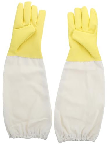 TOYANDONA 1 Paar Imkerwerkzeughandschuhe Belüftete Imkerhandschuhe Arbeitshandschuhe Robuste Imkerhandschuhe Imkerschutzhandschuhe Lederhandschuhe Für Imker Lederarbeitshandschuhe Aus