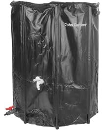 BSD Depósito Plegable de Agua de Lluvia 500L - Recogedor de Lluvias en PVC UV Resistente para Jardines y Ahorro de Agua