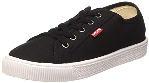 Levi's Malibu Beach S, Zapatillas Mujer, Negro (Regular Black), 37 EU