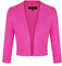 MINTLIMIT Strickjacke Damen Sommer V-Ausschnitt 3/4-Arm Bolero Festlich Cardigan Blazer Fuchsia L