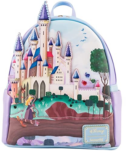 Loungefly Disney Girls' Leather Backpack, Multicoloured, One Size, Designer