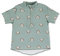 Sterntaler Badeshirt kurzarm Regenbogen Print - UV-Schutz 50+ Schwimmshirt mit Stehkragen - Mädchen UV Shirt mit Frontreißverschluss und Kinnschutz - Baby Badebekleidung, steingrün, Größe 80