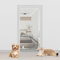Haustiertür Verbesserte Katzengittertür 90x220cm，haustiersichere Netztür Mit Reißverschluss Auf Beiden Seiten, Freiheit Für Katze Und Hund, Ideal Für Balkontür, Schlafzimmer, Küchentür, Kein Bohren (