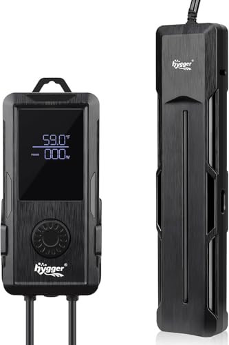 hygger Chauffage Aquarium Thermoplongeur Chauffe Eau,1000W Submersible Chauffage pour Aquarium Température Réglable avec Contrôleur d'affichage Numérique LED