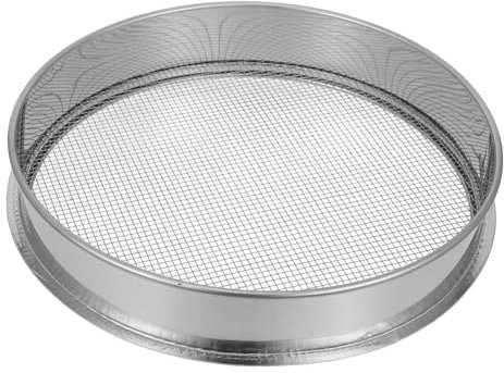 SUPVOX Tamiz De Acero Inoxidable Tamiz para Tierra para Jardinería Tierra y Rocas De Macetas Malla