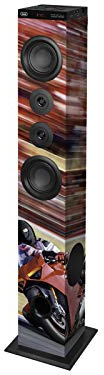 Trevi XT 104 BT Soundtower Altoparlante Speaker Amplificato a Torre, Bluetooth, Mp3, USB, SD, AUX-IN, Color Race