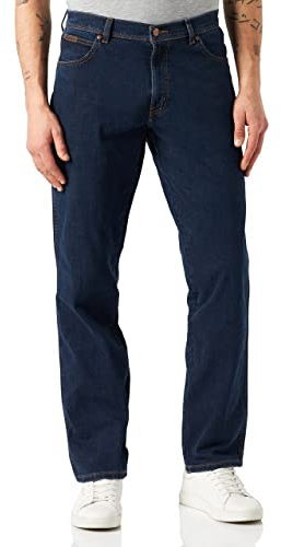 Wrangler Herren Texas Slim Pants, Blue (Cross Game 11U), 46W / 34L