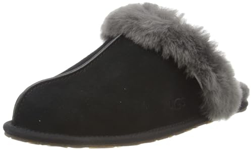 UGG Women's Scuffette Ii Slipper, Black Grey, 3 UK