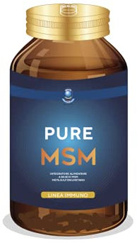 SEB - Pure MSM - Integratore alimentare di Metilsulfnilmetano 100% naturale - 60 capsule da 900mg - Prodotto in Italia