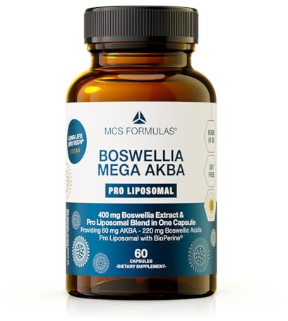Boswellia Mega AKBA - mit BioPerine - pro LIPOSOMAL - OHNE ZUSATZSTOFFE - 60 vegane Kapseln