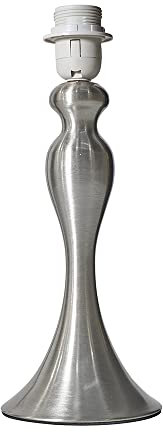 MiniSun | Modern Brushed Chrome Spindle Design Table Lamp Base | Table Lamps, Home Décor & Improvement Essential