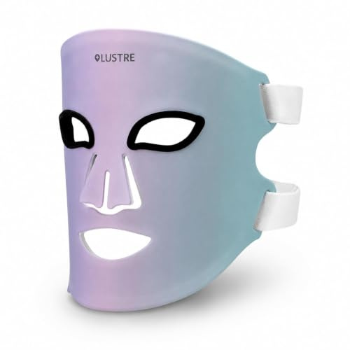LUSTRE® Revive Anti-Ageing LED Face Mask for Clearer, Brighter, Radiant Skin | Red & Blue Light Therapy Device | 10-Min At-Home Skincare Upgrade