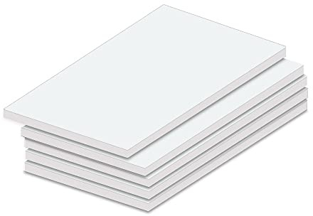 PRICARO Bloc de notas en blanco, tamaño A6, 5 unidades