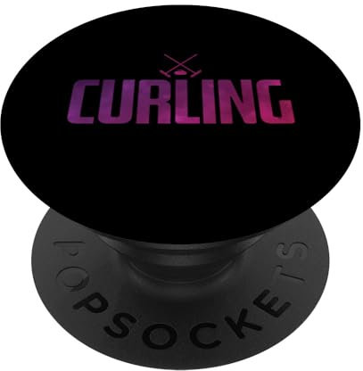 Curling Eisstein Curling Besen Wintersport PopSockets mit austauschbarem PopGrip
