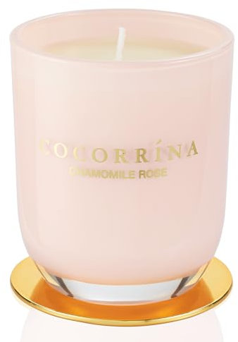 Cocorrína Candle Duftkerze im Glas - Kamille Rose, Brenndauer bis zu 40 Stunden, Natürliche Soja-Kerze, Weihnachten Geschenk Kerze, 180g