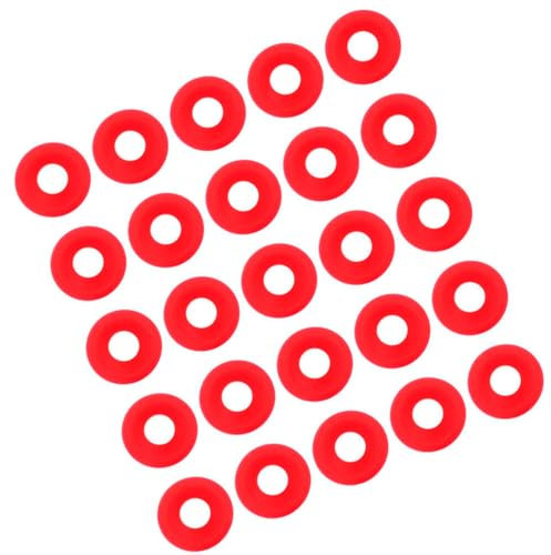 SEAFRONT 25 Red Silicone Grolsch Gaskets for Swing Flip Top Bottle Seals - Home Brew Beer Soda Brew Bottle Gaskets