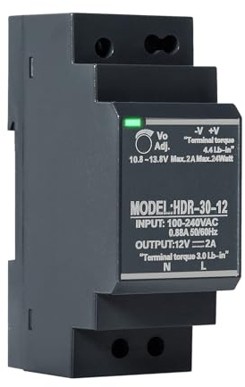 30W 2A 12V DC Hutschienen Netzteil HDR-30-12 Hutschienen-Netzteil DIN-Schienen-Transformator AC zu DC