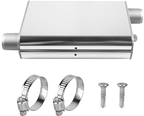 Silencieux 24 mm en alliage d'aluminium - Accessoire de chauffage auxiliaire - Chauffage diesel - Silencieux pour systèmes d'échappement de voiture