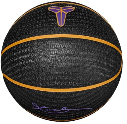Nike Unisex Playground 8P K Bryant Deflated Balón de Baloncesto Black/University Gold/Court Purple/University Gold 7