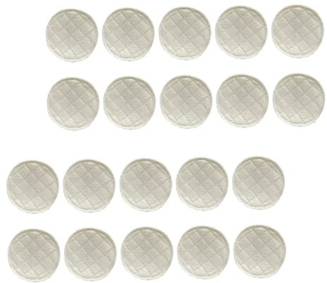 ERINGOGO 20piezas Almohadillas De Lactancia Lavables Unidades Discos Absorbentes Reutilizables para Pezones Transpirables y Cómodas Protección Antifugas para Madres Maternidad y Amamantar