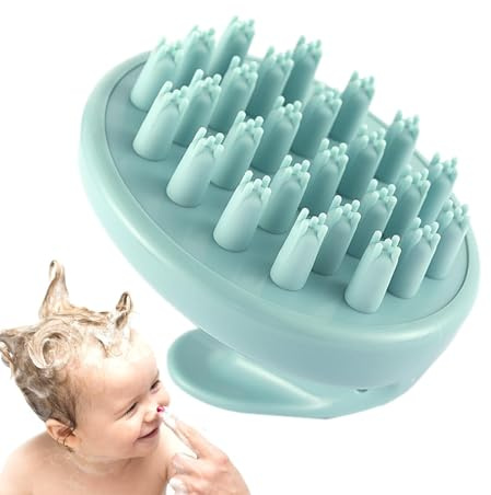 Shampoo-Bürste, Kopfhautmassagegerät, weiche Silikon-Haarbürste, ergonomischer Kopfhautwäscher für nasses und trockenes Haar, tiefenreinigende Entwirrungsbürsten, Kopfentspannungsgerät, sanfte Massage