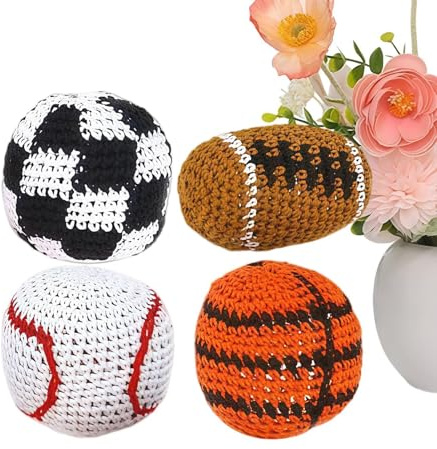 Generisch Palline da giocoliere, portatili, morbide e con motivi sportivi, adatte per interni, esterni, cortile, prato, , giochi, feste e riunioni di famiglia