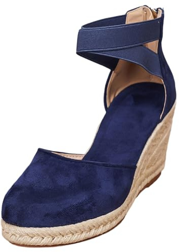 Women's Pumps, Sandals, Strappy Pumps, Latin Dance Shoes, Platform Dance Shoes, Chunky Bridal Shoes with Straps, Traditional High Heels, Elegant Comfortable Holiday Shoes with Heel for October, blue