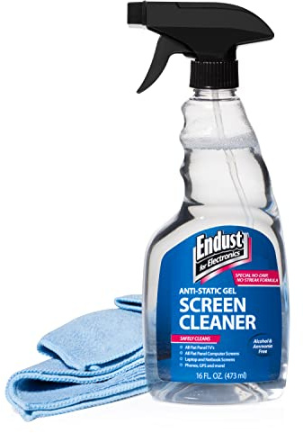 Endust for Electronics; Screen Cleaning Gel Spray and Xtra Large Microfiber Towel Value Pack; 16 oz. Pump Spray & 16 x 16 Towel (15023)