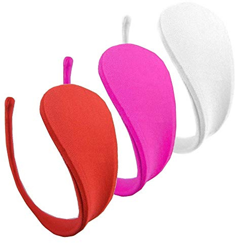 lau-fashion 3er C-String Set Frauen Uni Slip Mini Micro Bikini Unterhose Dessous S/M/L