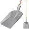 KOTARBAU® Robuste Schaufel 285 x 230 mm Gartenschaufel für 38 mm Stieldurchmesser Stahlschaufel zum Aufnehmen von Schüttgut MIT HOLZSTIEL