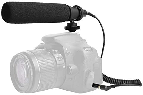 Prosound On Camera Microphone, Shotgun Condenser Mic with 3.5mm Jack & Cold Shoe Mount