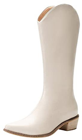 Stivali Frange Stivali da Donna con Cerniera Termica alla con Coscia Stivali retrò Traspiranti Stivali Alti da Donna di Colore Invernale Stivi