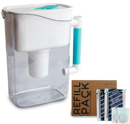Phox Wave 2,8-Liter-Wasserfilterkrug und nachfüllbare Patrone (Clean-Pack)