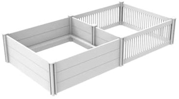 Wurfkiste für Hunde + Auslauf – 160 x 80 x 46 cm – inklusive Anti-Kill-Gitter – Kunststoff – Welpen – Auslauf für Welpen – Auslauf für Hunde – einfache Montage