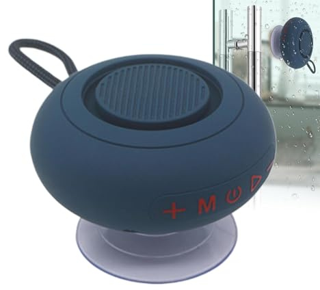 Altoparlante Doccia di Basso, Altoparlante Doccia senza Fili | Sounder Audio Portatile con Bass Stereo Subwoofer | Altoparlante Audio da Bagno senza fili per Cucina, Viaggi, Esterni