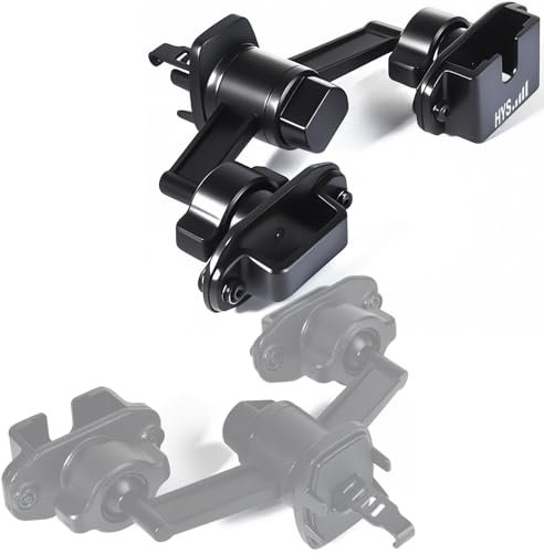 HYS Car Air Vent Holder for Stable Handheld CB Radio/Mobile Radio Speaker Mic Base with BeltClip & Universal Round Knob (K-5-AL)