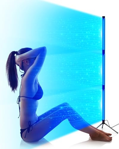 Jitesy Solarium pour la maison, 460 nm et 490 nm lampe de bronzage pour la maison, 5 modes de luminosité, bronzage complet sur tout le visage et le corps, solarium pour un bronzage uniforme