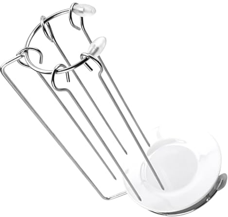 TOYANDONA Support à Brochettes Suspendu en Acier Inoxydable pour Barbecue Extérieur, Bac Récupérateur de Graisse, 5 Pics Inclus, pour Grillades en Famille et Pique-niques, Accessoire