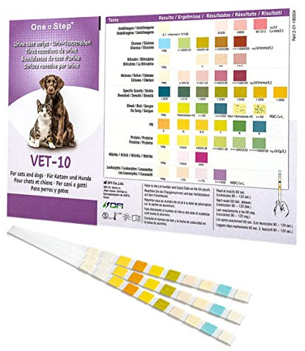 One Step 5 x Vet Pet Urine Test Strips - Veterinary Animal - Cats - Dogs