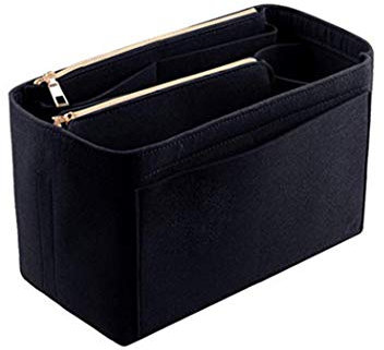 YXBQueen Handtaschen Organizer, Taschen Organisator Filz Taschenorganizer Bag In The Bag Multi Fächer Taschen Organisator mit Abnehmbarer ReißVerschlusstasche