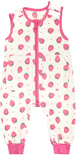 MOEMOE BABY Gigoteuse a Pied Tog 1,0 Gigoteuse Bébés Gigoteuse avec Jambes Gigoteuse avec Pieds Toddler Sac de Couchage,Polaire Couverture Longueur 84cm / pour 2-3 ans,Fraise,110