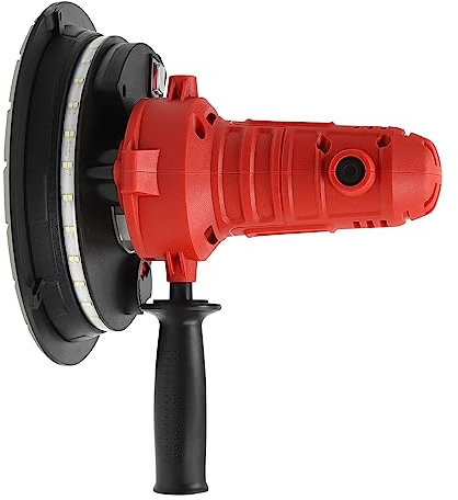 Smerigliatrice per cartongesso con aspirazione, cartongesso e levigatrice per intonaco con illuminazione a LED e 6 levigatrici per carta vetrata, 1200 W