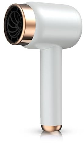 Secador de pelo inalámbrico, secador de pelo a batería portátil, secador recargable de 1500 mAh para dormitorio doméstico (WHITE)