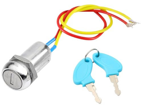 Flaconi Llave de Patinete Electrico,Interruptor de Encendido Cerraduras de Contacto con Llave,Interruptor de Llave de Encendido,Adecuado para Ciclomotores, Vehículos Todo Terreno, Scooters Eléctricos